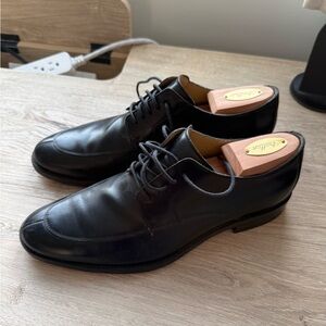 Cole Haan Split Toe Oxford Black Leather